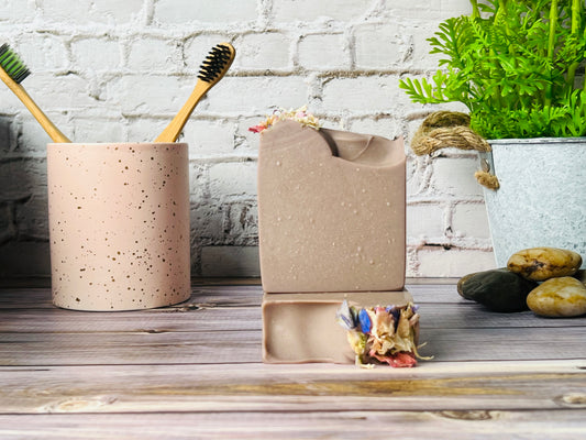 Brazilian Purple Clay Soap | Clarifying & Anti-Aging Natural Soap Bar with Rosemary Essential Oil