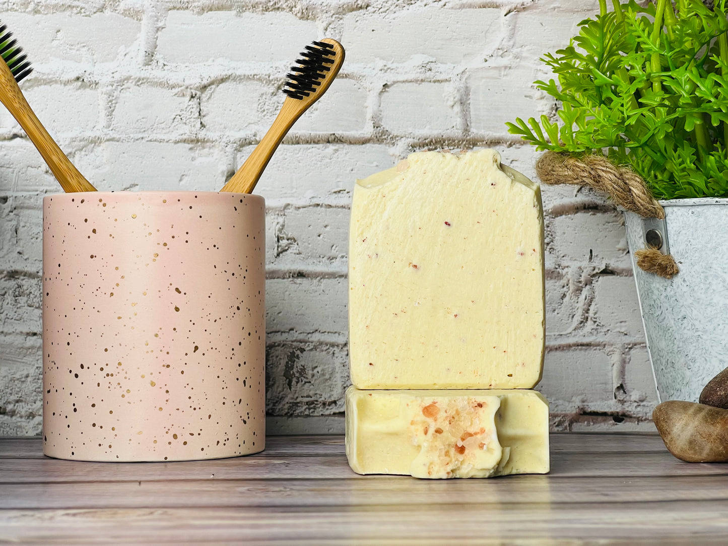 Himalayan Rock Salt Soap | Purifying Natural Soap Bar with Grapefruit Essential Oil