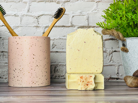 Himalayan Rock Salt Soap | Purifying Natural Soap Bar with Grapefruit Essential Oil