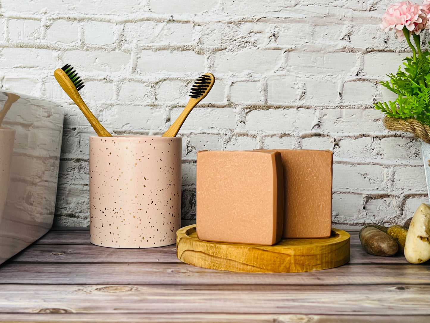 Mediterranean Red Clay Soap | Detoxifying Natural Soap Bar with Lemongrass Essential Oil