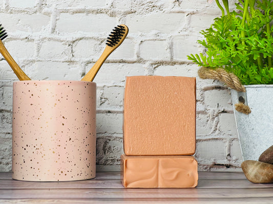 Mediterranean Red Clay Soap | Detoxifying Natural Soap Bar with Lemongrass Essential Oil