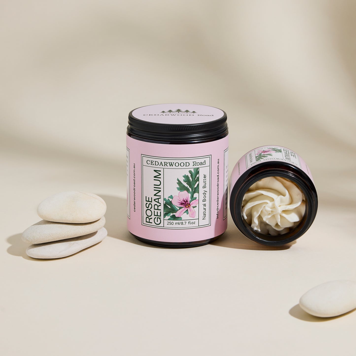 Rose Geranium Gift Pack | Natural Skincare Set for Sensitive Skin, Balance & Self-Care