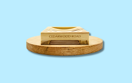 Cedarwood Road branded bamboo soap dish