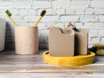 Brazilian Purple Clay Soap | Clarifying & Anti-Aging Natural Soap Bar with Rosemary Essential Oil