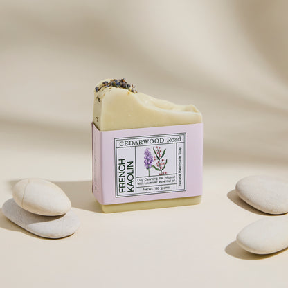 Kaolin Clay Soap | Soothing Natural Soap Bar with Lavender Essential Oil