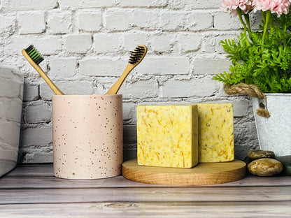 Unscented Calendula Petals Soap | Gentle Natural Soap Bar for Sensitive Skin & Babies