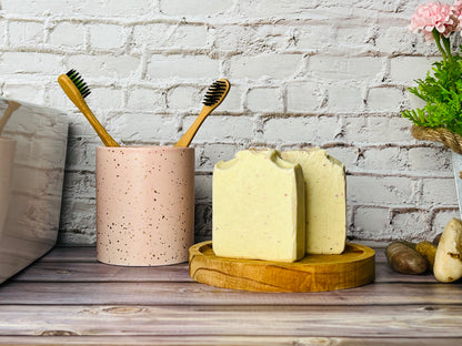 Himalayan Rock Salt Soap | Purifying Natural Soap Bar with Grapefruit Essential Oil