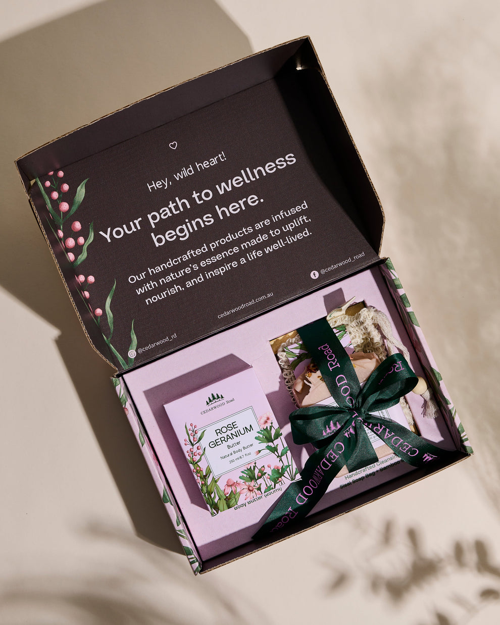Gift Geranium Rose Geranium Gift Pack | Natural Skincare Set for Sensitive Skin ...